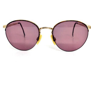 Women's Eyeglasses Luxottica 436 Gold / Bronze Color Italy‎ 47-17-115 H15795